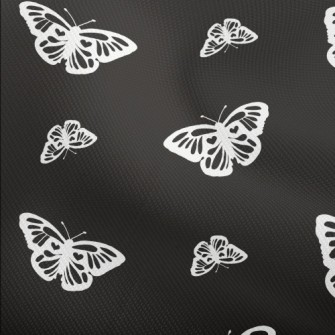 White Delicate Butterfly Dobby
