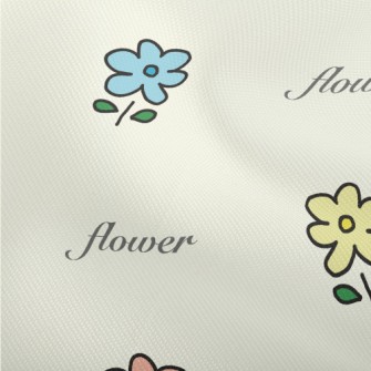 Colorful Simple Flowers Dobby