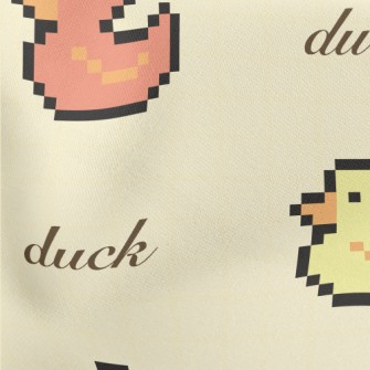 Pixel Colored Duck Stretch Ponte