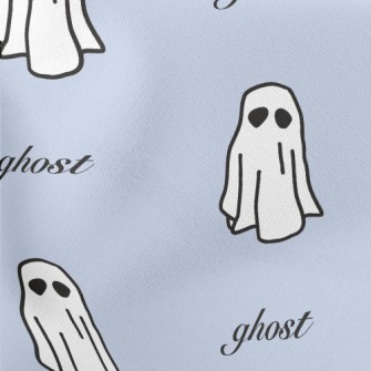 White Cute Ghost Stretch Ponte