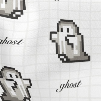 Pixel Cute Ghost Stretch Ponte