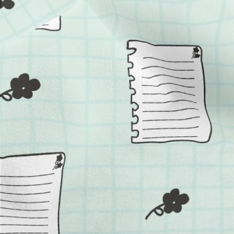 Blank Paper And Flowers Micro Fleece