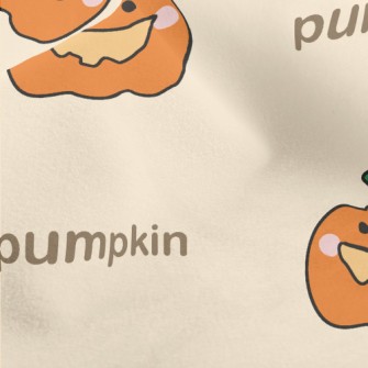 Cute Smiling Pumpkin Micro Fleece