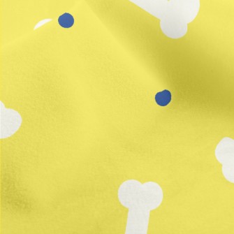 Simple Color Block Dog Bones Micro Fleece