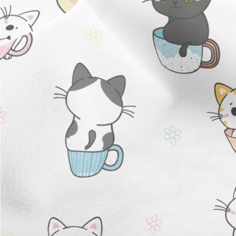 Cats In Mugs Micro Fleece
