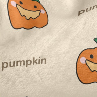 Cute Smiling Pumpkin Minky