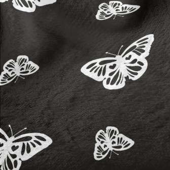 White Delicate Butterfly Minky