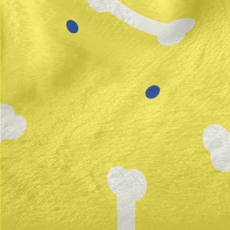 Simple Color Block Dog Bones Minky