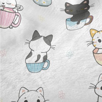 Cats In Mugs Minky