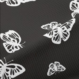 White Delicate Butterfly Piqué