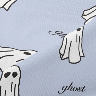 White Cute Ghost Piqué