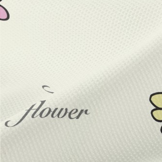 Colorful Simple Flowers Piqué