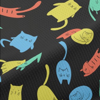 Colorful Cat Piqué