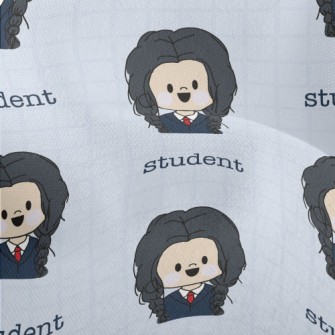 Graffiti Student Girl Lightweight Performance Linen