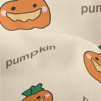 Cute Smiling Pumpkin Lightweight Performance Linen