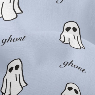 White Cute Ghost Lightweight Performance Linen