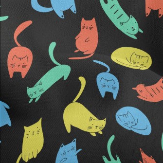 Colorful Cat Lightweight Performance Linen