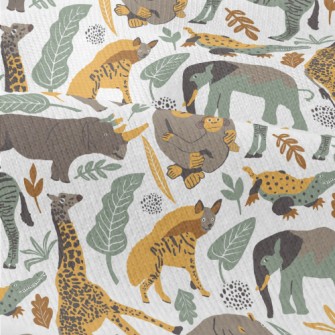 Hand Drawn Realistic Animals Modern Jersey