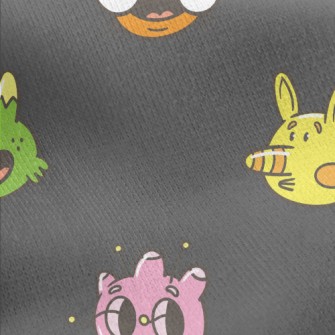 Colorful Strange Alien Jersey Backed Fleece