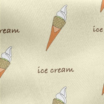 Sweet Flavor Ice Cream Jersey Backed Fleece