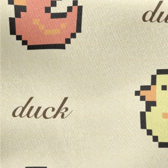 Pixel Colored Duck Jersey Backed Fleece