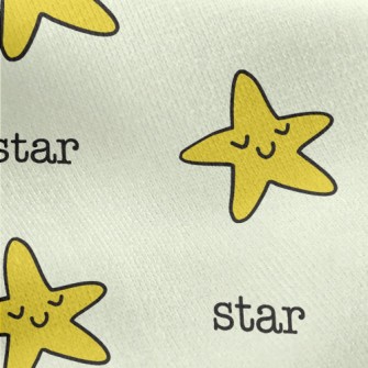 Stars Lying On The Ground With Jersey Backed Fleece