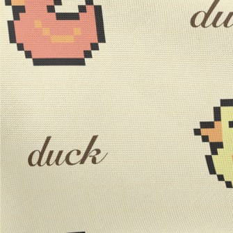 Pixel Colored Duck Pongee