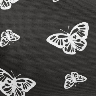 White Delicate Butterfly Pongee