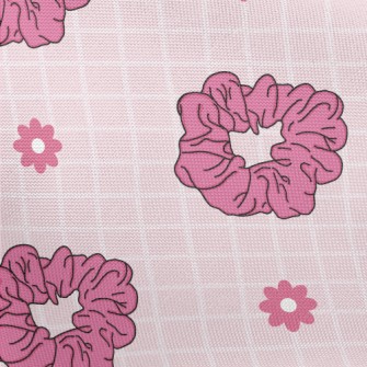 Bright Pink Hairband Flowers Pongee