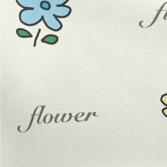 Colorful Simple Flowers Pongee