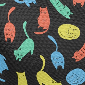 Colorful Cat Pongee