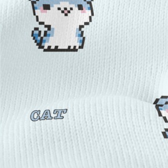 Cartoon Pixel Cat Stretch Jersey