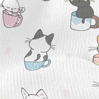 Cats In Mugs Stretch Jersey