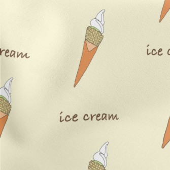 Sweet Flavor Ice Cream Lightweight Cotton Poplin