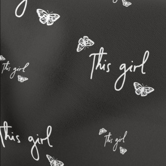 Girl English And Line Butterfl Lightweight Cotton Poplin