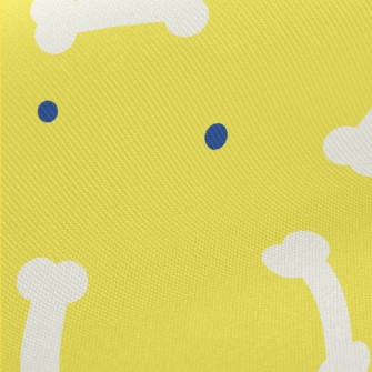 Simple Color Block Dog Bones Midweight Cotton Poplin