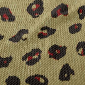 Rich Leopard Print Birdseye Piqué