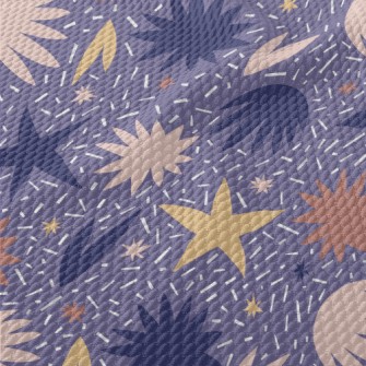 Hand Drawn Abstract Pattern Birdseye Piqué