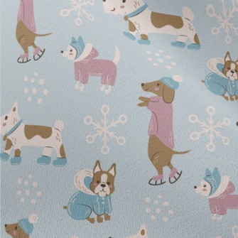 Dog Wearing Winter Clothes Chiffon