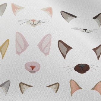 Different Cat Ears And Noses Chiffon