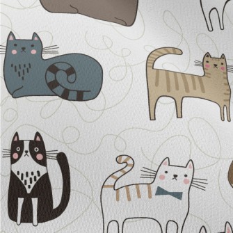 Various Cute House Cats Chiffon