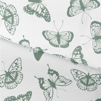 Monochrome Realistic Butterfly Waterproof Oxford