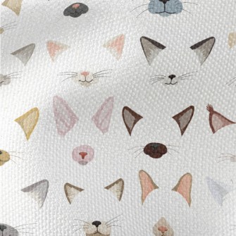 Different Cat Ears And Noses Waterproof Canvas