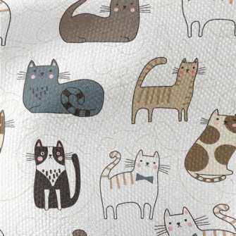 Various Cute House Cats Waterproof Canvas
