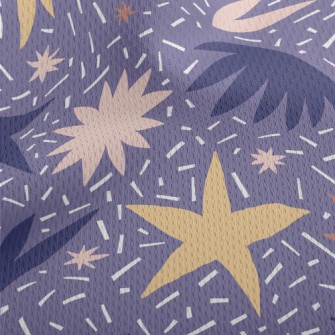 Hand Drawn Abstract Pattern Athletic Mesh Flat Back