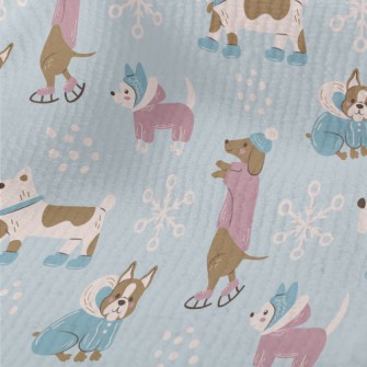 Dog Wearing Winter Clothes Terry