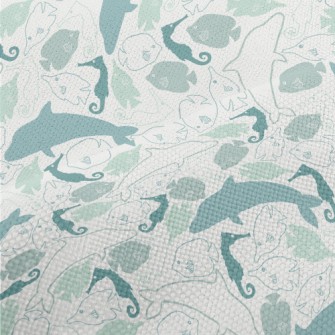 Color Block Dolphin Seahorse F Performance Linen