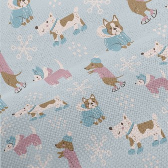 Dog Wearing Winter Clothes Performance Linen