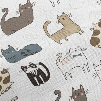 Various Cute House Cats Performance Linen