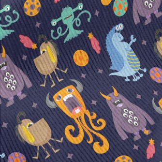 Strange Colorful Alien Monster Standard Corduroy